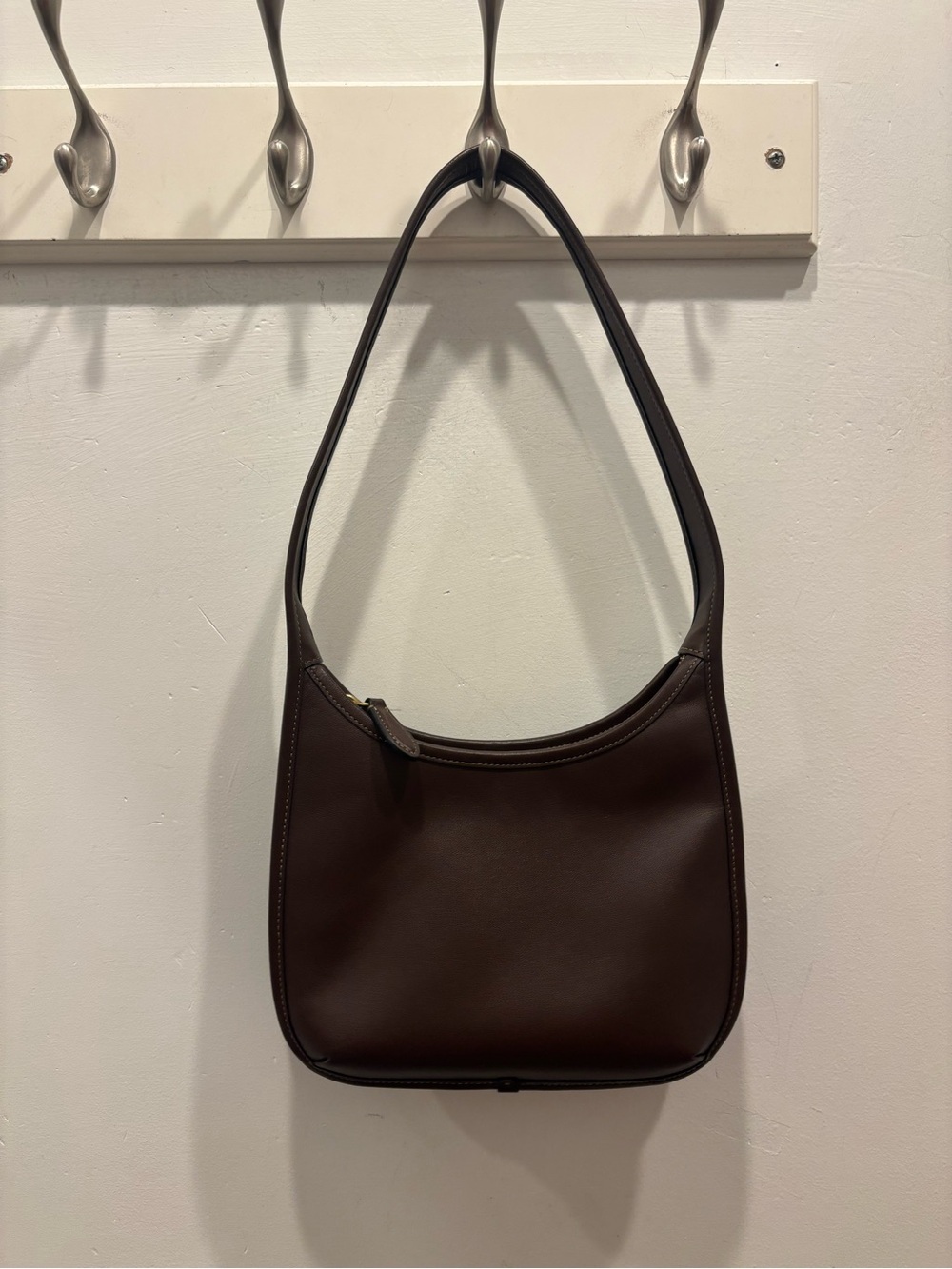 Coach Smooth Chocolate Brown Shoulder Bag